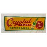 SST EMB. CRYSTAL BEVERAGES SIGN