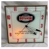 15IN ROTUNDA PARTS DEALER CLOCK