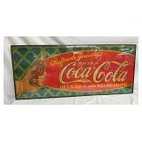 ORIG. FRAMED COCA COLA PAPER ADV.