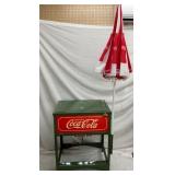 GLASCOCK COKE COOLER W/ UMBRELLA