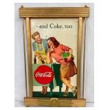 ORIG. FRAMED COKE CB DATED 1946