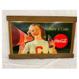 FRAMED COKE CB CHEERING DATED 1946