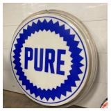 CLOSEUP VIEW PURE SIGN