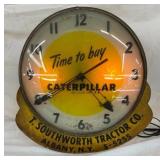 UNUSUAL TIME TO BUY CATERPILLAR CLOCK 