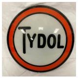 ORG. 15IN. TYDOL GLASS PUMP GLOBE LENS