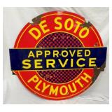 44X42 DSP DE SOTO PLYMOUTH DEALER SIGN