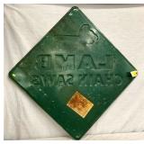 BACK VIEW EMB. LAMB SIGN 