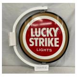 NOS LUCKY STRIKE SPINNER SIGN 
