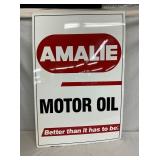 DST AMALIE MOTOR OIL SIDEWALK SIGN 