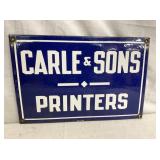 SSP CARLE & SONS PRINTERS SIGN 