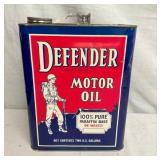 2G. DEFENDER MOTOR OIL CAN 