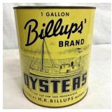 1G. BILLUPS OYSTER CAN 