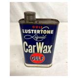 1 PINT GULF CAR WAX TIN 