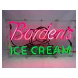 BORDEN ICE CREAM 2 COLOR NEON 