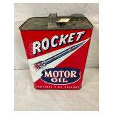 2G. ROCKET MOTOR OIL CAN W/ROCKET 