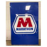 EMB. LEXAN MARATHON SIGN 