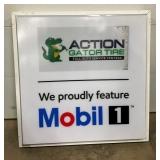 PLASTIC MOBIL ONE LIGHT UP CAN SIGN 