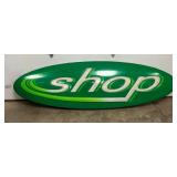 PLASTIC SHOP CAN SIGN 