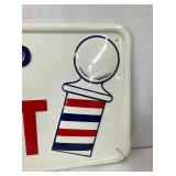 CLOSE UP VIEW W/BARBER POLE 