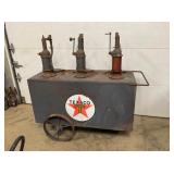 OTHERSIDE TRIPLE TEXACO KEROSENE PUMP 