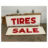 TIRES & SALE SIGNS 
