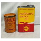 1PD SHELL GREASE, 1QT SHELL OUTBOARD