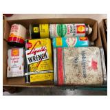 BOX VARIOUS OIL CANS AND OTHERS