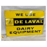 SST DE LAVAL DAIRY EQUIPMENT SIGN
