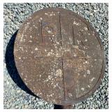 EMBOSSED RR CROSSING SIGN 