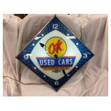 21IN OK USED CARS CLOCK