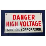 SSP GULF CORP HIGH VOLTAGE SIGN