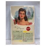 1944 COKE CALENDAR W/ LADY