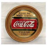 14 1/2IN THANK YOU COKE GLASS SIGN