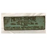 EMB. CAST MEYER-DUNMORE WALL PLAQUE