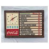 LEXAN RAINBOW DRIVE INN CLOCK MENU CLOCK