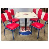PEPSI COLA TABLE AND 4 CHAIRS