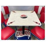 CLOSEUP VIEW PEPSI TABLE