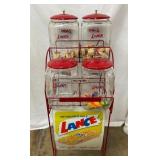 4 JAR LANCE RACK W/ORG. SIGN 