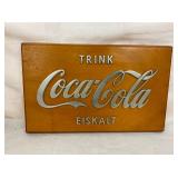 EMB. GERMAN COCA-COLA SIGN 