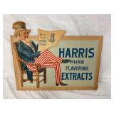 UNUSUAL 3-D HARRIS EXTRACTS EASEL BACK 