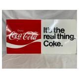 ENJOY COCA-COLA ITS THE REAL THING SIGN