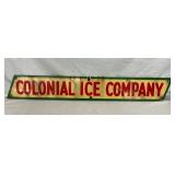 PORC. COLONIAL ICE COMPANY SIGN