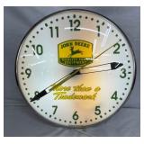 15IN. JOHN DEERE LIGHTED CLOCK