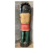 BACK VIEW HANDCARVED INDIAN