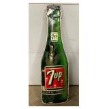 SST DIE CUT 7-UP BOTTLE SIGN