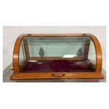 OAK COUNTER DISPLAY SHOWCASE