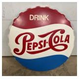 30IN. DRINK PEPSI COLA CAP SIGN