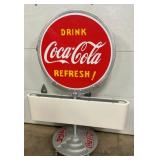 Coca Cola SIDEWALK LOLLIPOP SIGN
