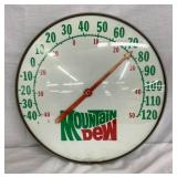18IN. Mountain Dew ROUND THERMOMETER