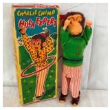 TIN LITHO WIND UP CHARLIE CHIMP